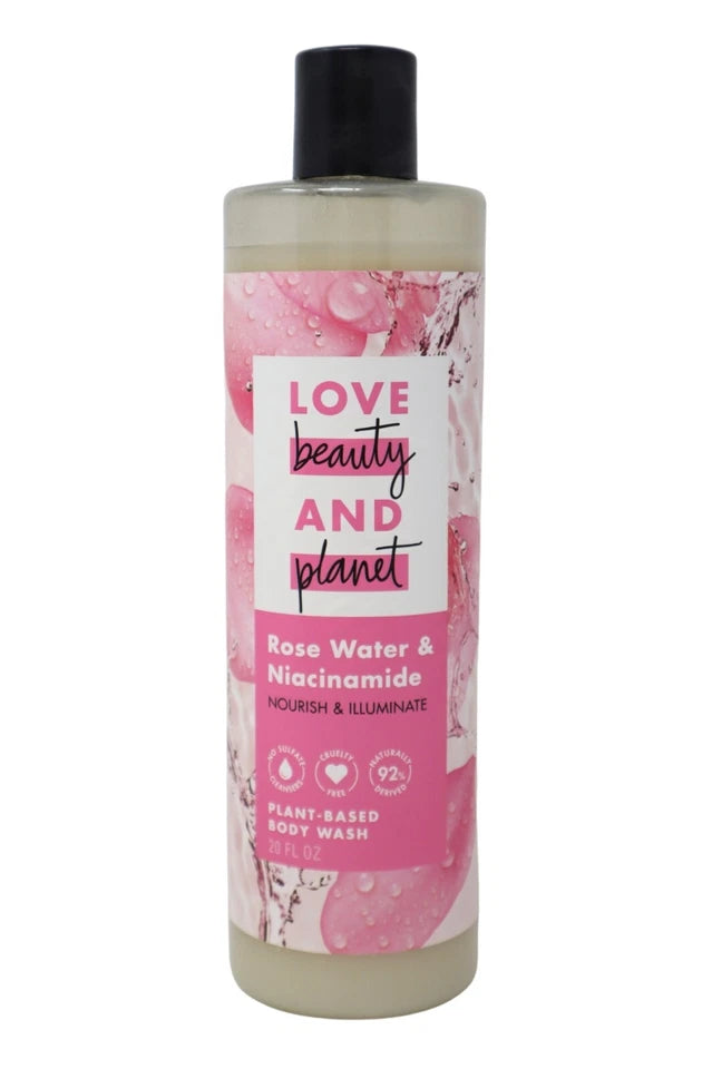 Love Beauty & Planet, Rose Water & Niacinamide, Body Wash, 20oz ( 2-Pack )